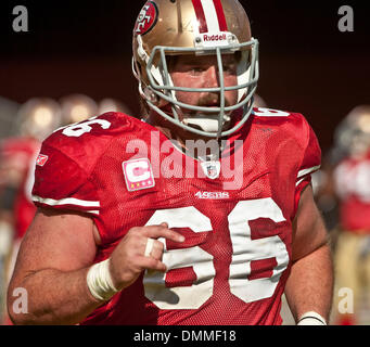 4. Oktober 2009 - San Francisco, Kalifornien - San Francisco 49ers gegen St. Louis Rams im Candlestick Park Sonntag, 4. Oktober 2009. San Francisco 49ers zentrieren Eric Heitmann #66 (Credit-Bild: © Al Golub/ZUMApress.com) Stockfoto