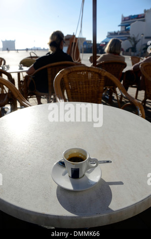 Cafe am Hauptplatz in Essaouira Marokko Stockfoto