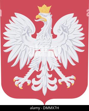 Wappen von Polen Stock Vektor