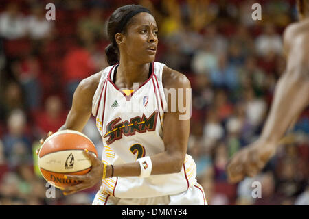 22. August 2009: Swin Cash (2) während der Seattle Storm 70-64 Sieg über Indiana Fever in der Key Arena in Seattle Washington. (Kredit-Bild: © Southcreek Global/ZUMApress.com) Stockfoto