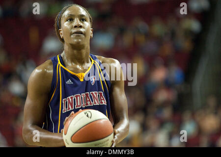 22. August 2009: Tamika Catchings (24) während die Seattle Storm 70-64 Sieg über Indiana Fever in der Key Arena in Seattle Washington. (Kredit-Bild: © Southcreek Global/ZUMApress.com) Stockfoto