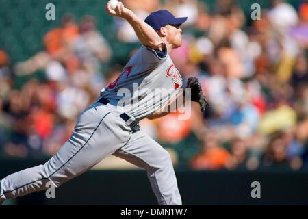 30. August 2009: Cleveland Indians Jess Todd (40) beim Spiel zwischen den Cleveland Indians und die Baltimore Orioles at Camden Yards in Baltimore, Maryland, in der Baltimore Orioles 5: 2 gewann (Credit-Bild: © Southcreek Global/ZUMApress.com) Stockfoto