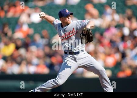 30. August 2009: Cleveland Indians Jess Todd (40) beim Spiel zwischen den Cleveland Indians und die Baltimore Orioles at Camden Yards in Baltimore, Maryland, in der Baltimore Orioles 5: 2 gewann (Credit-Bild: © Southcreek Global/ZUMApress.com) Stockfoto