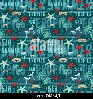 Tropischen Musterdesign Stock Vektor