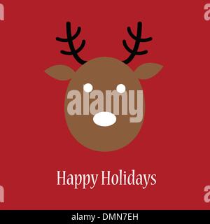 Weihnachten Rentier Stock Vektor