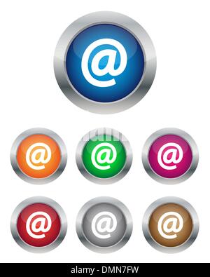 E-Mail-Tasten Stock Vektor
