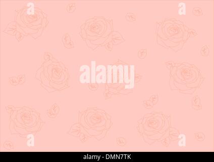 nahtlose Hintergrund mit Rosen Stock Vektor