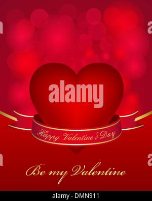 Karte zum Valentinstag Stock Vektor