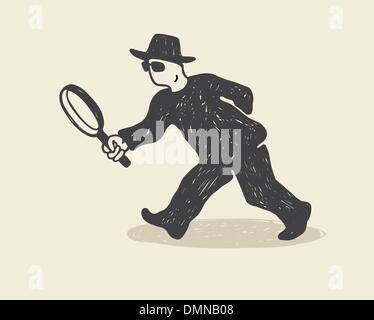 Detektiv Stock Vektor