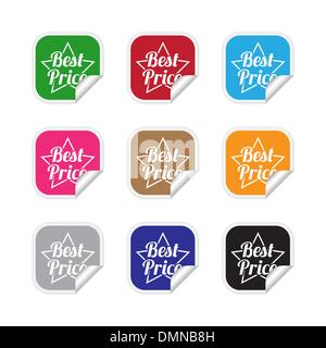 Beste Preis-Etiketten Stock Vektor