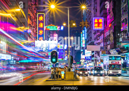 Nathan Road in Hongkong Stockfoto