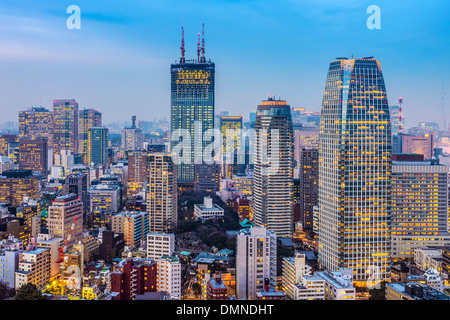 Tokyo, Japan Stadtbild und Bürogebäuden in Minato Ward. Stockfoto