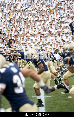 12. September 2009: Eröffnung Kickoff der Aktion zwischen Louisiana Tech University und der United States Naval Academy (Credit-Bild: © Southcreek Global/ZUMApress.com) Stockfoto