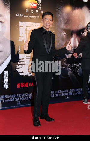 Hong Kong, China. 15. Dezember 2013. Schauspieler Andy Lau besucht die Premiere des Films Feuersturm an AMC Pacific Place in Hong Kong, China auf Sonntag, 15. Dezember 2013. © TopPhoto/Alamy Live-Nachrichten Stockfoto