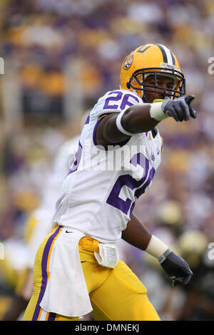 12. September 2009: LSU Runningback Richard Murphy (26). Die LSU Tigers besiegt den Vanderbilt Commodores 23-9 im Tiger Stadium in Baton Rouge, Louisiana (Kredit-Bild: © Southcreek Global/ZUMApress.com) Stockfoto