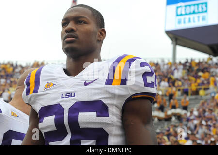 12. September 2009: LSU Runningback Richard Murphy, vor dem Samstagabend SEC Matchup zwischen Vanderbilt Commodores und die LSU Tigers im Tiger Stadium.  LSU gewinnen würde das Spiel 23-9. (Kredit-Bild: © Southcreek Global/ZUMApress.com) Stockfoto