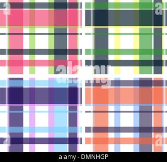 nahtlose Karo Stoff Textil Karomuster Stock Vektor