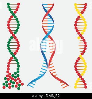 Geschädigter DNA. Stock Vektor