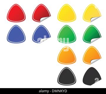 Sammlung von bunten Tags Stock Vektor