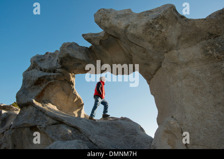 Fenster Bogen, Sonnenaufgang, Stadt der Felsen Nationalreservat, Southern Idaho Stockfoto