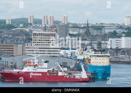 Umfrage-dock Aberdeen Granit Stadt Marinetechnik Stockfoto