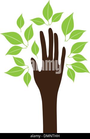 Hand-Baum Stock Vektor