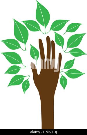 Hand-Baum Stock Vektor