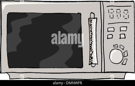 Mikrowelle Stock Vektor