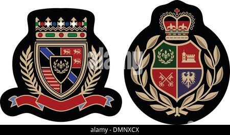 Königliche Hochschule Emblem Schild Stock Vektor