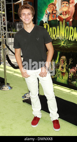 Im Universal Studios Kinos Hollywood Kalifornien - 05.08.12 statt Billy Unger Welt-Premiere von "Paranorman" Stockfoto