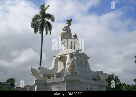 Fuente De La India Brunnen (auch bekannt als La Noble Habana), Alt-Havanna (La Habana Vieja), Kuba, Karibik, Mittelamerika Stockfoto