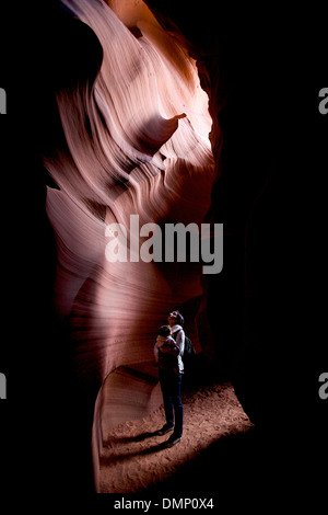 Antelope Canyon Navajo Tribal Park, in der Nähe von Page, Arizona, AZ, Vereinigte Staaten von Amerika, USA, Vereinigte Staaten Stockfoto