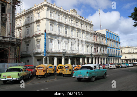 Hotel Inglaterra, Paseo de Martí (aka Paseo del Prado), Alt-Havanna (La Habana Vieja), Kuba, Karibik, Mittelamerika Stockfoto