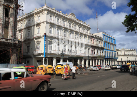 Hotel Inglaterra, Paseo de Martí (aka Paseo del Prado), Alt-Havanna (La Habana Vieja), Kuba, Karibik, Mittelamerika Stockfoto