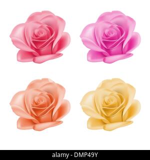Satz von Rosen Stock Vektor