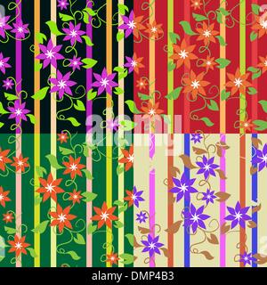 Florale Tapete, nahtlose Stock Vektor