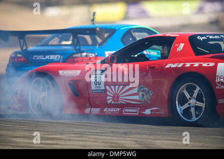 21. August 2009 - Sonoma, Kalifornien, USA - 21. August 2009: Tanaka Rennfahrer Alex Pfeiffer von Honolulu, HI # 88 Chevrolet Corvette auf dem Formula Drift-Event '' gesperrt und geladen '', Infineon Raceway, Sonoma, CA Â © Matt Cohen / Southcreek Global 2009 (Credit-Bild: © Matt Cohen/Southcreek Global/ZUMApress.com) Stockfoto