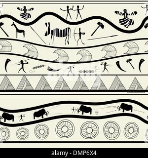 Nahtlose tribal Muster Stock Vektor