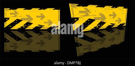 Vector Grunge Gefahr banner Stock Vektor