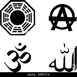 die Vektor-Religion-Symbol-set Stock Vektor