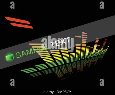 die Vektor-Equalizer abstrakten Hintergrund Stock Vektor