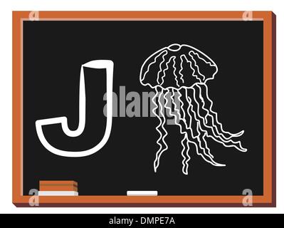 Tierische Alphabet J Stock Vektor