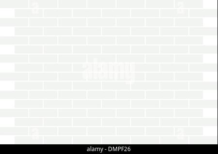 Aus dem weißen Ziegel Wand. Einen Hintergrund. Stock Vektor