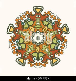 Dekorative Runde Lochmuster. Stock Vektor