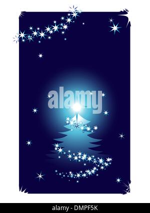 Abstrakte Winter Hintergrund mit Weihnachtsbaum Stock Vektor