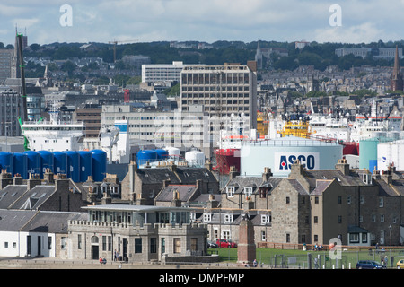 Footdee Fitee Nordsee Öl Industrie aberdeen Stockfoto