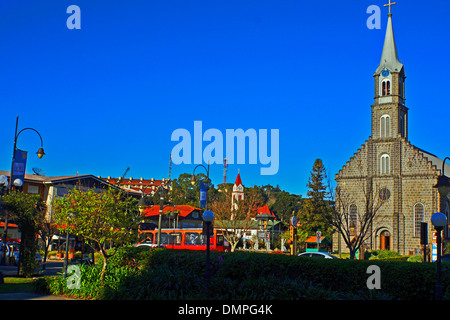 St Peter Kirche Brasilien, Gramado Stadt, Rio Grande Do Sul, Stockfoto