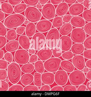 Nahtlose Kreise handgezeichnete Muster Kreise Hintergrund. Stock Vektor