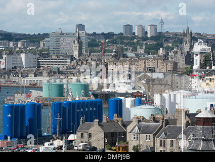 Aberdeen Nordsee offshore Ölversorgung Hafen Stockfoto