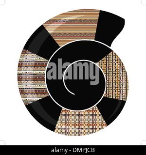 Abstrakte Waschbecken Tribal Muster Stock Vektor